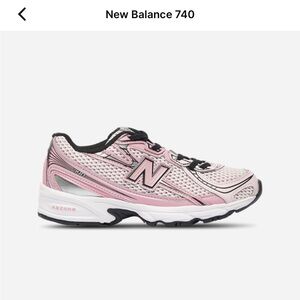 New Balance Kids 740 Running Shoe - Pink/White